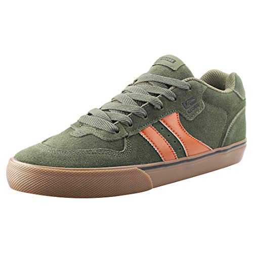 Image of Globe Men's Encore-2 Skateboarding Shoes, Green (Forest Green /Tobacco 19992), 7.5 UK (41 EU)