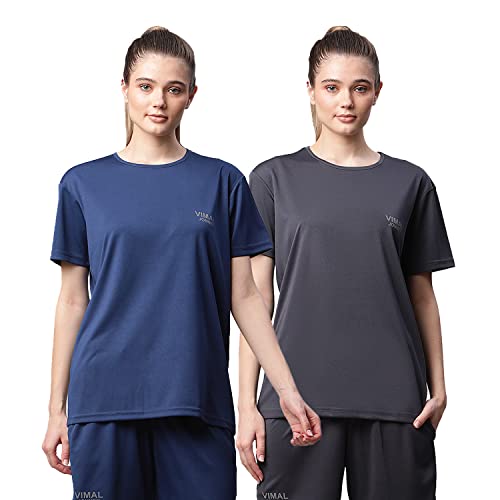 Image of Mack Jonney Women's Slim Fit T-Shirt (Pack of 2)