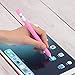 ColorCoral Pink Silicone Sleeve for Pencil Compatible with iPad Pro 9.7