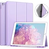 Ztotop Case for iPad Pro 12.9 Inch 2017/2015 with Pencil Holder- Lightweight Soft TPU Back Cover and Trifold Stand with Auto Sleep/Wake,Protective for iPad Pro 12.9 Inch(1st & 2nd Gen),Purple