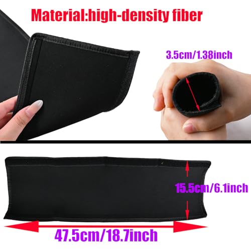 Image of Universal 18.9 Inch Handle Sleeve Cover for Baby Stroller, Universal Stroller Handle Cover, Stroller Handlebar Cover Infant Toddler Pram Bar Dust Proof Handle, Black