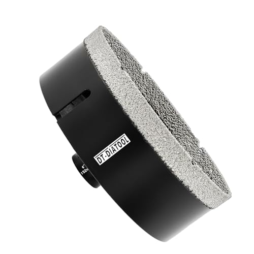 DT-DIATOOL Daimond Core Drill Bit 6 Inch Vaccum Brazed Hole Saw with 5/8"-11 thread Drilling for Procelain Tile Ceramic Stoneware Marble Granite Stone Brick DT-DIATOOL Daimond Core Drill Bit 6 Inch Vaccum Brazed Hole Saw with 5/8"-11 thread Drilling for Procelain Tile Ceramic Stoneware Marble Granite Stone Brick