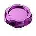 Dewhel Billet Engine Oil Fuel Filler Tank Cap Cover For Honda Acura Civic TL Color Purple