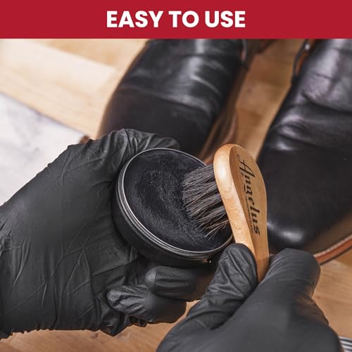Angelus Perfect Stain Shoe Wax Polish, Professional Shoe Polish For Leather Shoes & Boots, 3 fl oz, Black4
