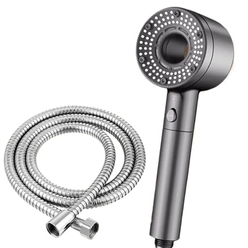 Pommeau de douche haute pression Lar gris à 5 jets réglables - 2