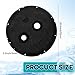 Memorywuu 20.5 Inch Sump Pump Cover Plastic Submersible Sump Basic Cover Black Septic Tank Lid for Water Pump Basin Bucket Outdoor Well (Two Round Holes)