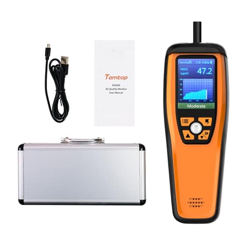Temtop Advanced Air Quality Monitor for CO2, PM2.5,...