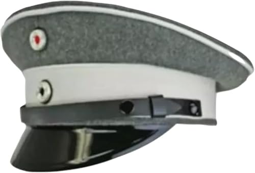 RegalCrafters ww1 German Imperial Army Visor Cap Available Grey (Grey, 7-1/2)