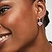 Kendra Scott Ari Heart Huggie Earrings, 14k Gold-Plated Brass, Fashion Jewelry for Women, Hot Pink Drusy