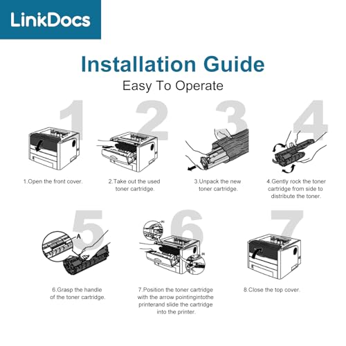Image of LinkDocs TN760 High Yield Toner Cartridge Replacement for Brother TN-760 TN730 to Use with HL-L2350DW HL-L2395DW HL-L2390DW HL-L2370DW MFC-L2750DW MFC-L2710DW DCP-L2550DW Printer