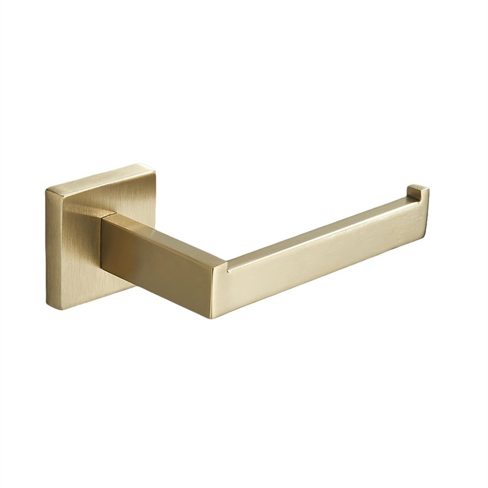 Accessoires de salle de bain or brossé pour un rangement fluide du peignoir et papier
