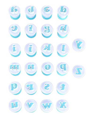 Nuoda Fondant Alphabet/Letter Cutters And Number Set,Cake Biscuit Mold,Cake Decorating Tools, Cookie Stamp Impress,Embosser Cutter,Diy Sugar Cookies Chocolate Plunger(3 Set Of Number And Letters) #TOP5