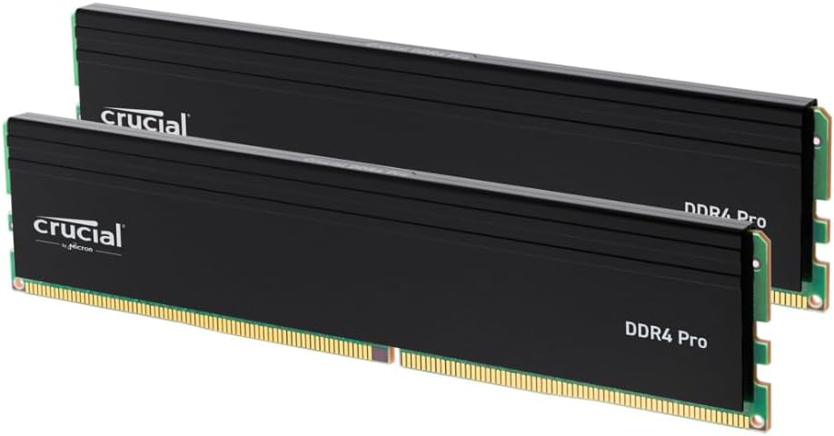 Crucial Pro 64GB Kit (2x32GB) DDR4-3200 UDIMM CL22 (16Gbit)