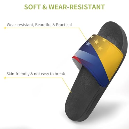 Flag of Colombia And U.S. FLAG House Sandals Non-Slip Bathroom Slippers Beach Summer Shoes for Men Women3