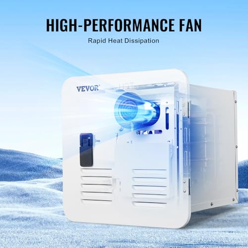 Image of VEVOR RV Tankless Water Heater 55000 BTU with 15 x 15 in Door and Remote | for RV Families and Everyday Travel, Providing On-Demand Hot Water for Showers, Washing and Other Everyday Household Needs