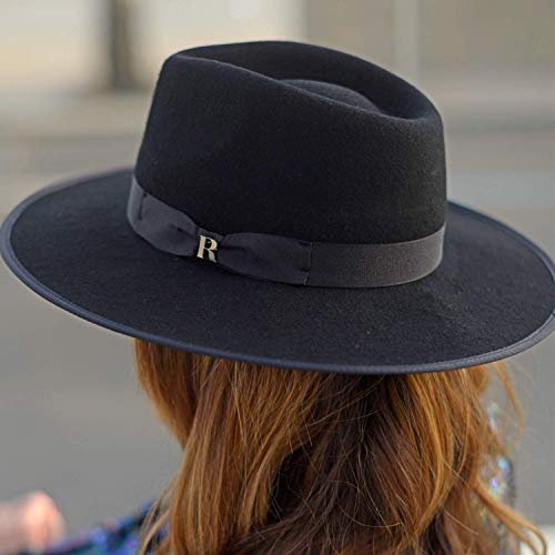 Raceu Atelier Sombrero Nuba Negro 100 Fieltro De Lana Resistente Al Agua Ala 7cm Sombreros Mujer Hombre Unisex Invierno Amazon Es Handmade