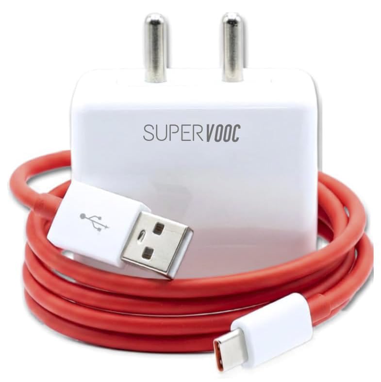 Image of HANYCONY 65w SUPERVOOC Rapid Charging Adapter Compatible with Oneplus 15 /15r /13 /13r /13s /12 /12r /11 /11r /Nord 5 /Ce5 /4 /Ce4 /10T /10| Smart Protection Charger | Original Charging Speed |