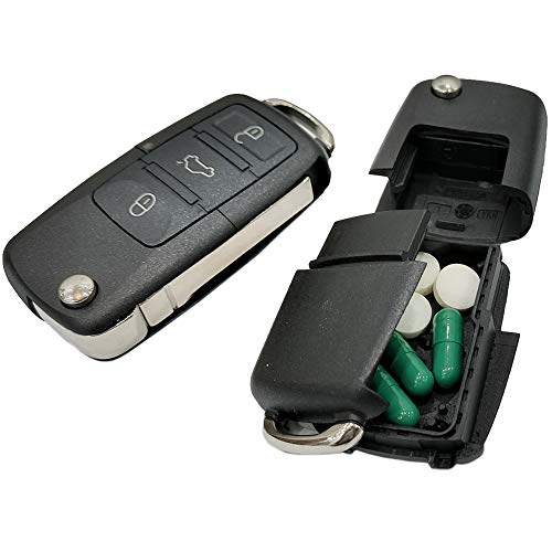 Fake Car Key Diversion Safe - Hidden Secret Compartment Stash It Box Discreet Decoy Car Key Fob To Hide Store Money, Jewelry Small Container To Keep Valuables Safe In Plain Sight Storage Rave Keychain (1) #TOP5