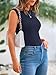 PRETTYGARDEN Women's Ribbed Tank Tops 2026 Summer Cap Sleeve Slim Fitted Knit Basic Casual Tee Shirts Trendy Fashion Clothes (Navy,Large)