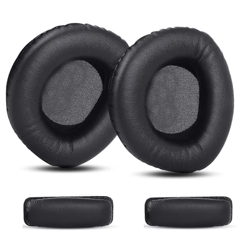 Almohadillas para auriculares profesionales compatibles con Sennheiser HDR160, HDR170, HDR180, RS160, RS170, RS180, con cuero sintético suave y espuma viscoelástica miniatura 1