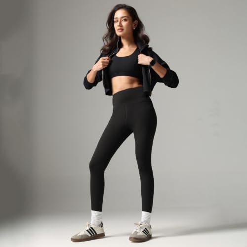 Image of BlissClub The Ultimate Leggings Lite, Ankle Length Tights for Women for Gym, Yoga and Workout with High Waist, Regular (for Women Upto 5'4)