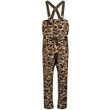 Drake Waterfowl Men's LST Hardline Insulated Waterproof Windproof Breathable Cold-Weather Hunting Bib w/Hand Warmer Pockets, Old School, Large