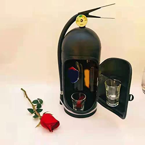 GHQBDMG Brandblusser Mini Bar, Desktop Can Bar, Simulatie Brandblusser Desktop Ornament Home Decor Kerstcadeau Keuzes (Zwart) - Image 4