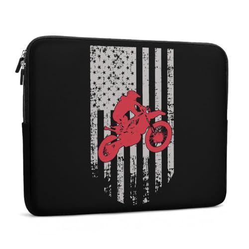 Funda para portátil con diseño Motocross USA 13 pulgadas miniatura 3
