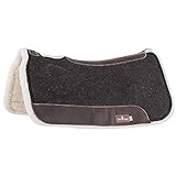 Classic Equine BioFit Correction Saddle Pad with Fleece Bottom, 1-inch Thick, 31-inch x 32-inch