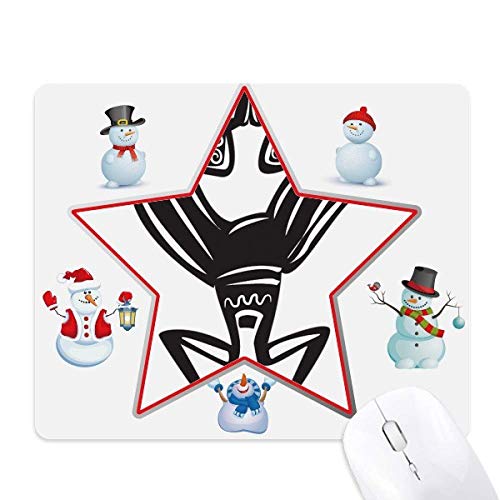 Tapis de souris bonhomme de neige danse Mexique pour bureau