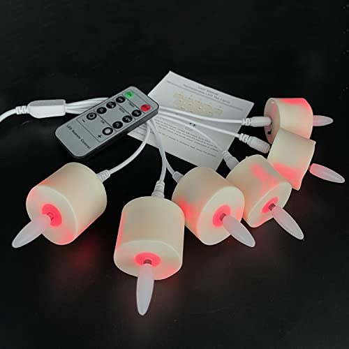 12 Packs Rechargeable 3D Wick Battery Operated Tea Lights Candles,Remote Control Flameless Votive Candles With Timer,Led Flickering Tealights Candle For Christmas,Wedding,Valentine's Day Decorations #TOP2