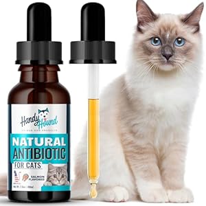 Antibiotics for Cats – Allergy Relief – Perfect for Sneezing Treatment and Cold Remedy – All Ages & Breeds of Cat – Natural Salmon Flavor – Made in The USA