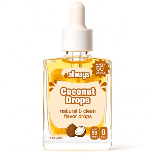 Image of Allways Drops Coconut Water Enhancer | Sugar Free | 50 Servings