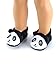 American Fashion World Panda Slippers for 18-Inch Dolls | Premium Quality & Trendy Design | Dolls Shoes | Shoe Fashion for Dolls for Popular Brands