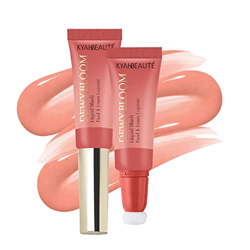 Sumeitang Liquid Blush, Soft Cream Blush For Cheeks, Velvet Texture, Moisturizing Lightweight Blendable Natural Glossy, Long-Lasting Waterproof And Sweat Proof Blushes Makeup For All Skin - 101 #TOP17