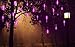 Alkbo® Purple Meteor Shower Rain Lights Waterproof String for Wedding Party Christmas Xmas Decoration Tree Party Garden Xmas String Light Outdoor 8 Tube
