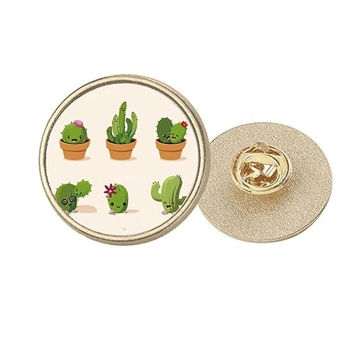 Broche ronde cactus dorée : sublimer un blazer lors d'un événement en soirée
