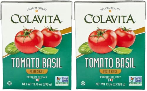 COLAVITA TOMATO BASIL PASTA SAUCE PREMIUM ITALIAN IMPORTED TOMATO SAUCE - 13.76 OUNCE - ECO-FRIENDLY TETRA CART - NON-GMO FROM ITALY (Pack of 2) image 3