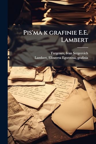 Pis'ma k grafinie E.E. Lambert (Russian Edition)
