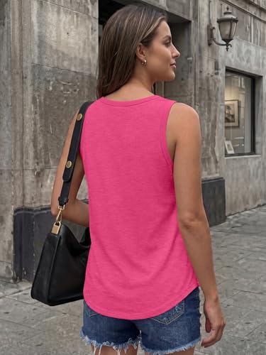 Image of AUTOMET Women's Square Neck Tank Top | Soft Lightweight Sleeveless Shirt, Loose Fit Flowy Summer Basic for Layering, Casual & Workout