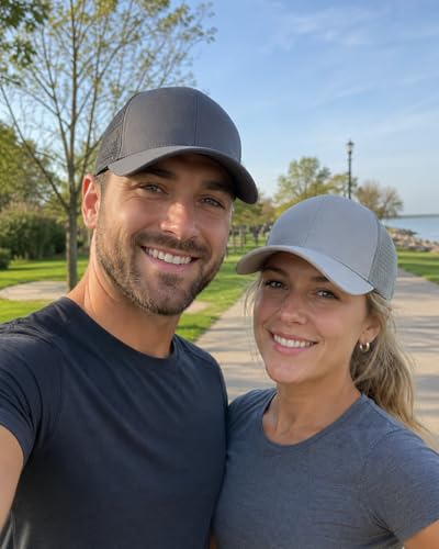 Image of Zylioo XL XXL Trucker Hat for Big Heads, Mesh Baseball Cap | Roomier Outdoor Fit-Vented back panels and a curved bill help fuller head shapes stay comfortable on warm days.