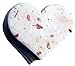 OF THE EARTH Seed Embedded Larkspur Handmade Paper Tags, Heart Shape, Large, Pink