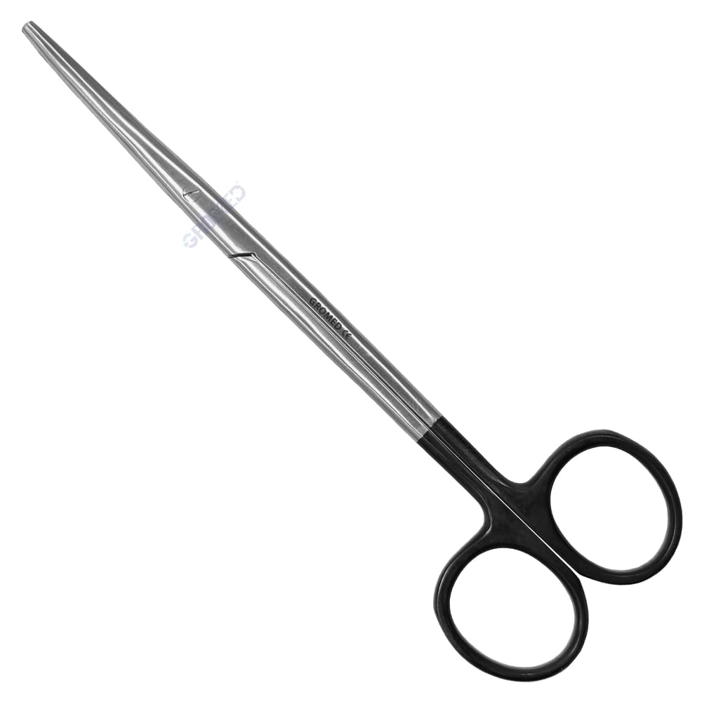 Gromed Metzenbaum Scissors/Tissue Cutting Scissors/Tonsil Dissecting Scissors, (Blunt Tips) - Super Cut with Serrated Blades & Black Handles (Curved, 6"/15cm) (B0CSKHT11S) Amazon Price History, Amazon Price Tracker