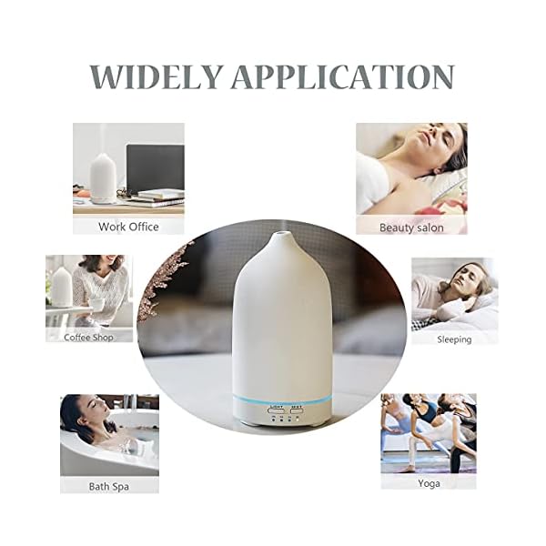 Dialan's Ceramic Essential Oil Diffuser Aromatherapy Aroma Mist Diffusers - Image 7
