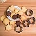 Mini Metal Cookie Cutters Set - 24 Pcs Clay Cutters/Mini Fruit Vegetable Cutters/Star Heart Round Flower Square Mini Cutters - Cookie Cutters for Kids Lunch/Mini Geometric Shapes Cookie Cutters