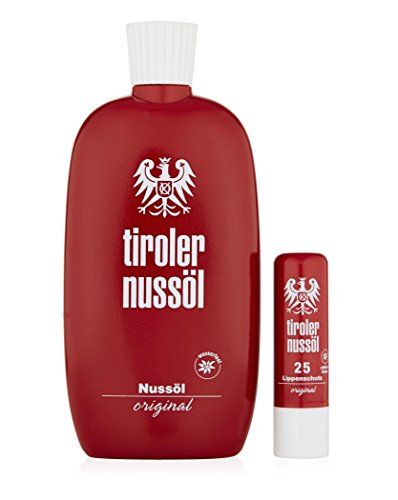 Tiroler Nussöl Original SET Sonnenöl 150ml + Lippenschutz 4,8g LSF 25