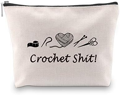 G2TUP Yarn Storage Bag Knitting Zipper Pouch for Crochet Beginners Knitting Lovers Crochet Sht (Knitting Zipper Pouch)