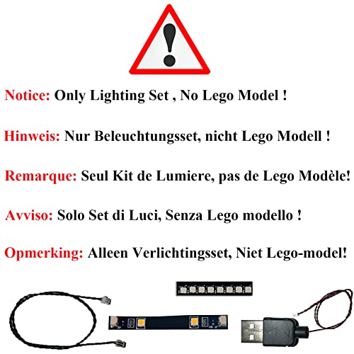 BOOVAX Beleuchtungsset für Lego Boutique Hotel 10297 - Beleuchtung Lichtset (Nur Beleuchtung) (Classic Licht) – Bild 2