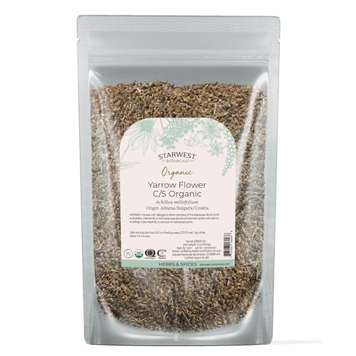 10 Best Natural Antihistamines for Allergies & Anti-Allergic Teas 11 Starwest Botanicals Organic Yarrow Flowers - Dried Loose Leaf Herb for Tea, Cut & Sifted, Certified...