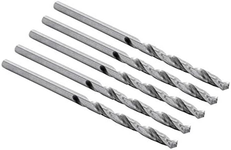 ENT 50025 Wiertla do drewna w opakowaniu 5 sztuk Ø 2,5 mm Stal szybkotnaca D2,5x NL29 x GL56 mm - szlifowane wiertla krete HSS Premium do drewna